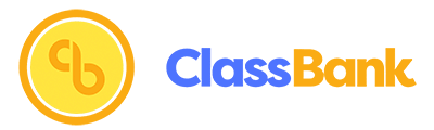 ClassBank logo with yellow and blue circular design